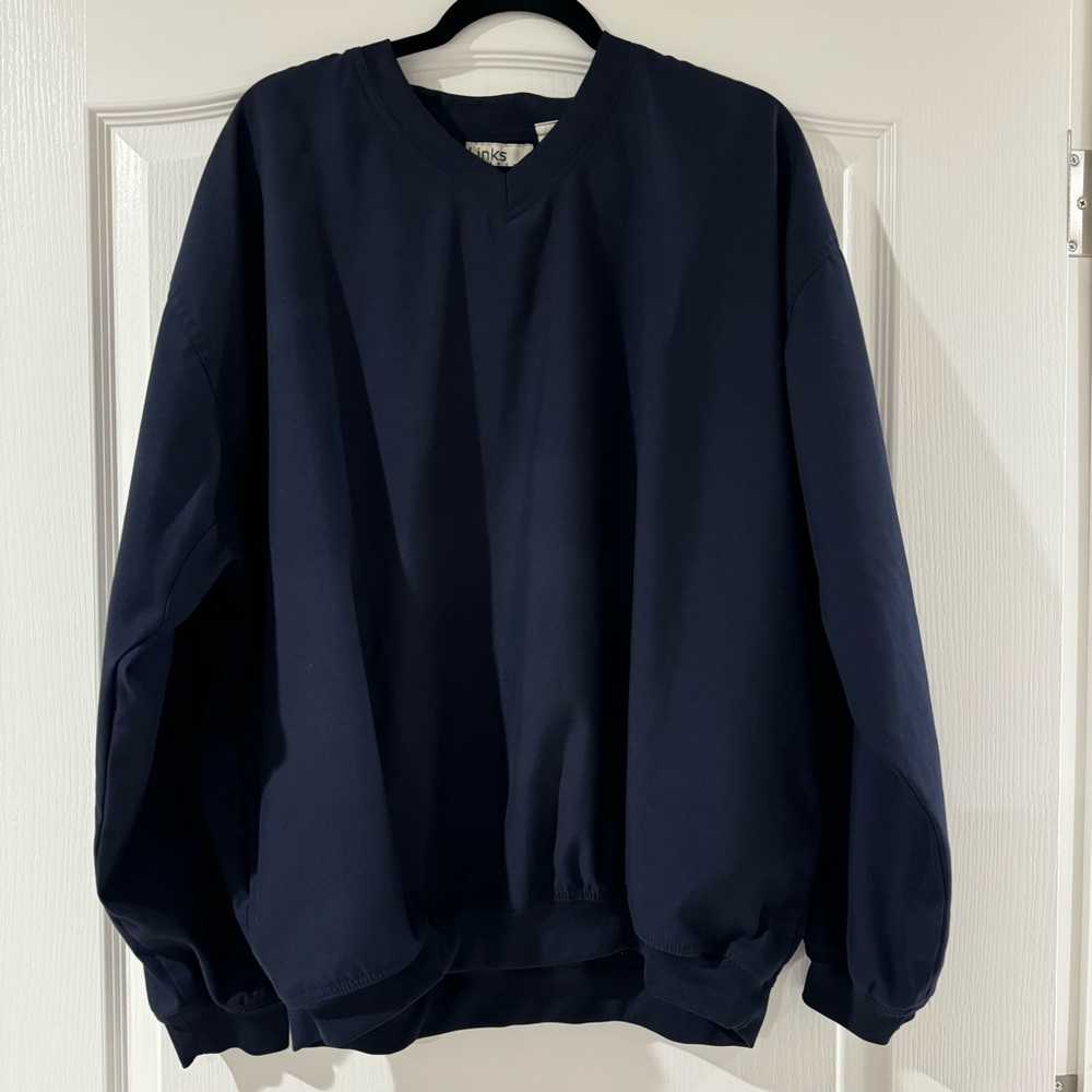 Men’s Vintage Golf Windbreaker Pullover Size XL Links Edition